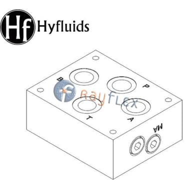 PLACA BASE ACERO FUNDICION 3/4" P-T-A-B INFERIOR