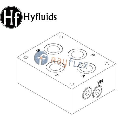 PLACA BASE ACERO FUNDICION 3/4" P-T-A-B INFERIOR