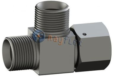 TE CUADRADA MACHO FIJO MACHO FIJO TUERCA LATERAL