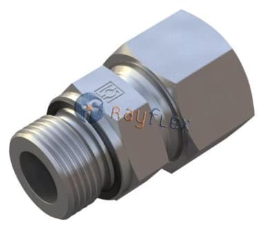 RACOR RECTO TUBO - MACHO BSPP CON JUNTA