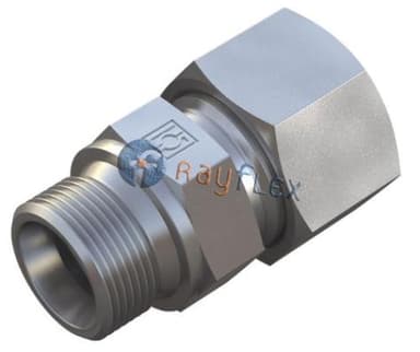 RACOR RECTO TUBO - MACHO BSPP CONO 60°