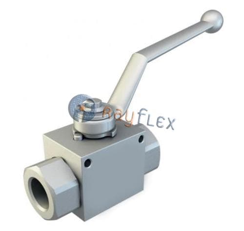 VÁLVULA DE BOLA 2 VÍAS C/TALADROS DE FIJACIÓN