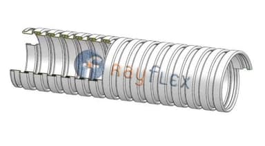 TUBO METÁLICO ENGATILLADO EXTRAFLEXIBLE INOX