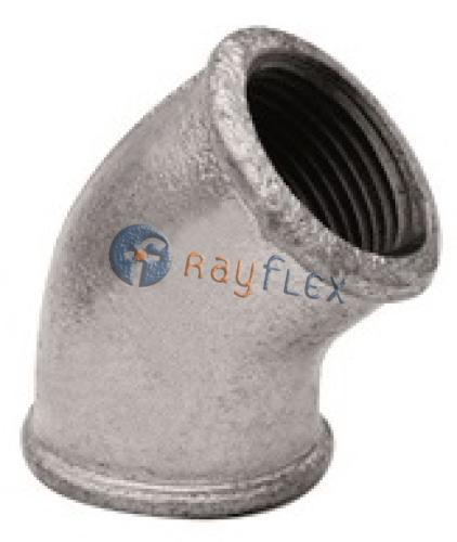 ADAPTADOR GALVANIZADO CURVA 45° H - H