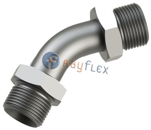 CURVA ACCESORABLE 45° MACHO FIJO A MACHO FIJO