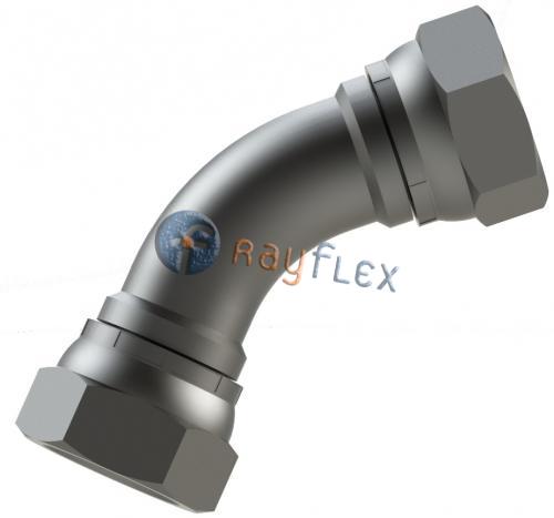 CURVA ACCESORABLE 45° HEMBRA GIRAT. A HEMBRA GIRAT