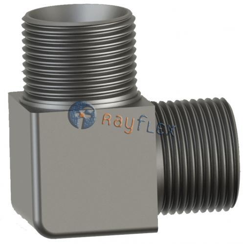 CODO CUADRADO 90° MACHO FIJO A MACHO FIJO