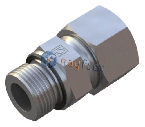 RACOR RECTO TUBO - MACHO BSPP CON JUNTA