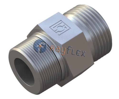 RACOR RECTO TUBO - MACHO BSPT CUERPO