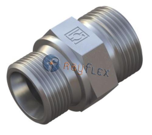 RACOR RECTO TUBO - MACHO BSPP CONO 60° CUERPO