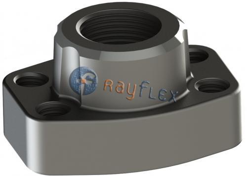 BRIDA MONOBLOC S-3000 ROSCA BSPP CON BASE PLANA