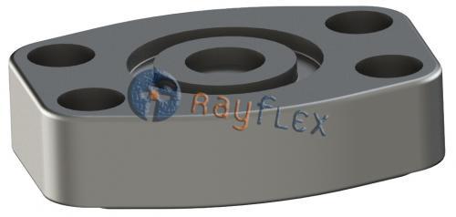 BRIDA MONOBLOC S-3000 CIEGA CON ENCAJE JUNTA