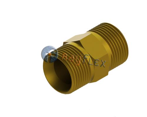 ADAPTADOR HIDRO. LATÓN MACHO-MACHO