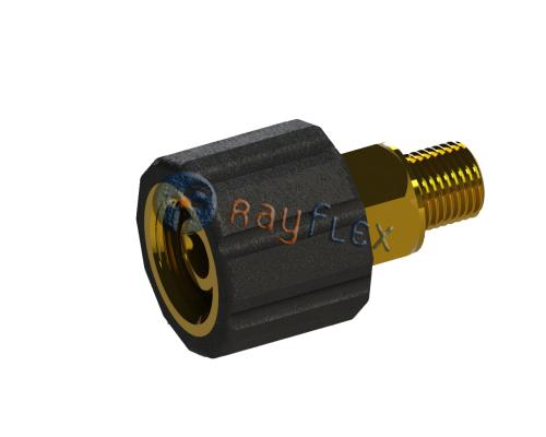 ADAPTADOR HIDRO. LATÓN HEMBRA GIRATORIA-MACHO