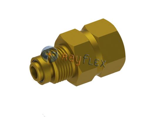 ENLACE GIRATORIO LATÓN MACHO-HEMBRA CORTO