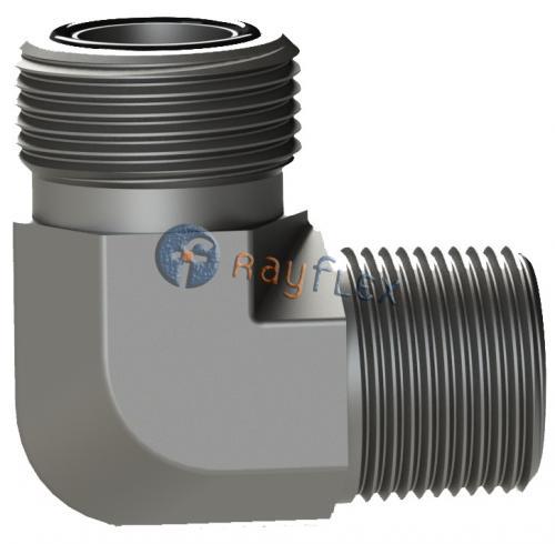 CODO 90° ORFS - MACHO FIJO NPT