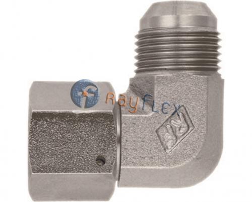 CODO 90° MACHO JIC - HEMBRA GIRAT. JIC INOX