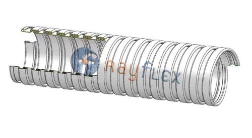 TUBO METÁLICO ENGATILLADO EXTRAFLEXIBLE INOX